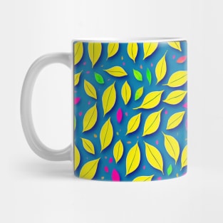 Stunning Floating Leaves A Captivating Pattern Art Mug